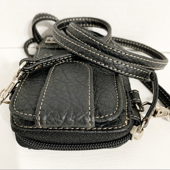 Rossetti Faux Leather Wallet Crossbody Bag Credit Card Organizer Fully Lined 🖤 - Picture 12 of 13